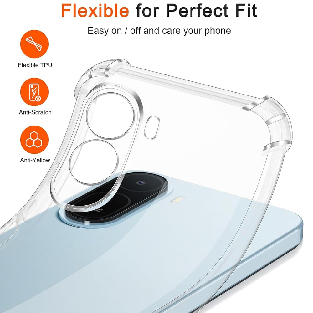 Kryt Techsuit Shockproof Clear Silicone pro Xiaomi Redmi A7 Pro 4G průhledný - náhled 2