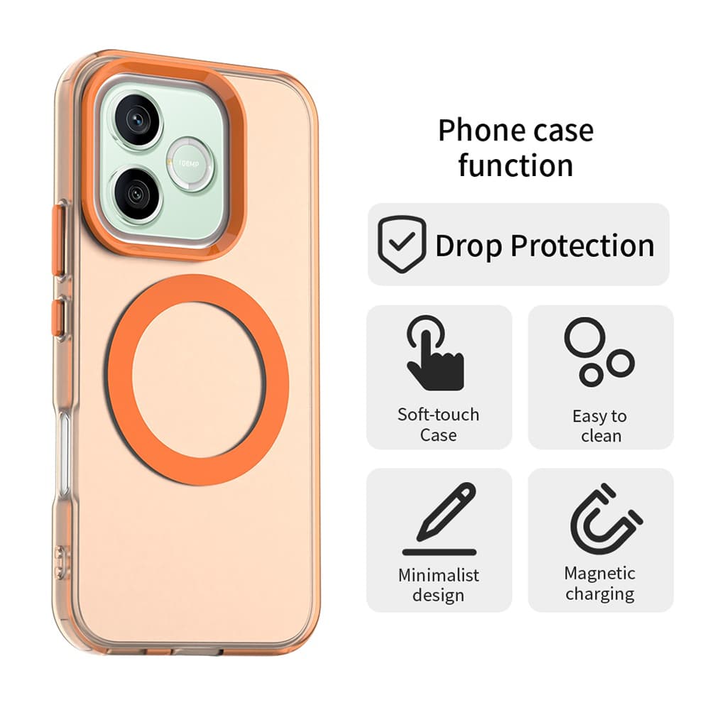 Kryt Techsuit CandyCase MagSafe pro Honor 600 Lite oranžový - náhled 2