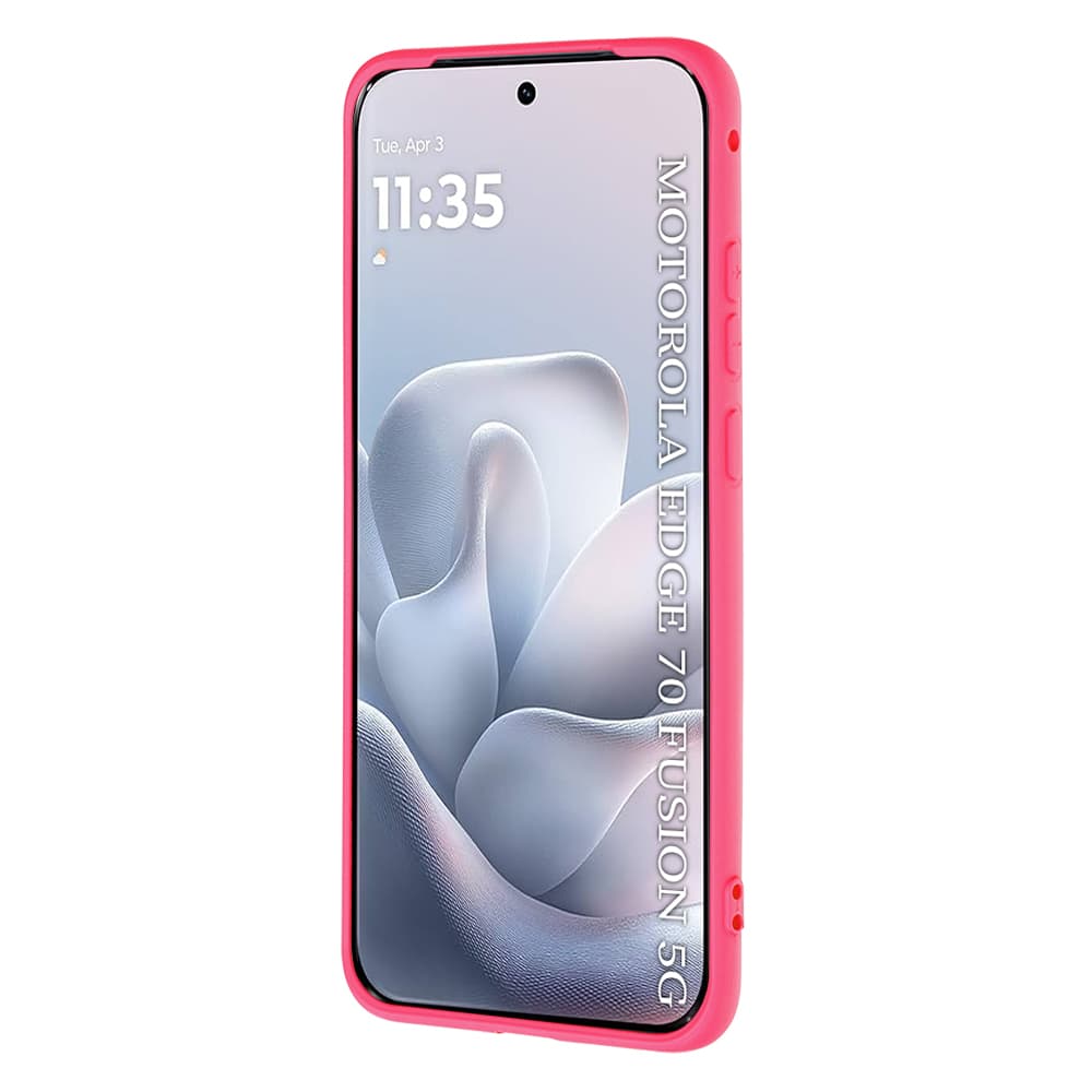 Kryt Techsuit SoftFlex Motorola Edge 70 Fusion zářivě růžový - náhled 2