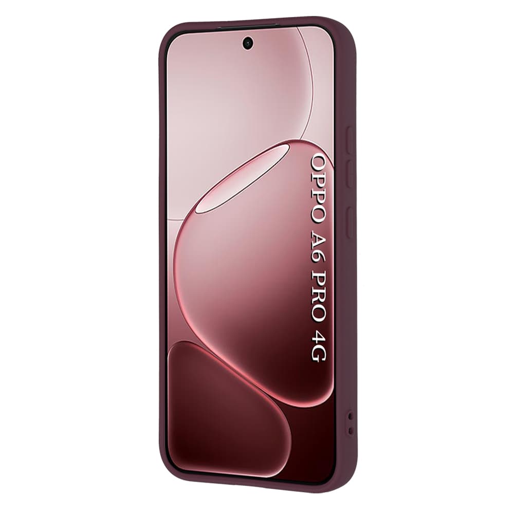 Kryt Techsuit SoftFlex Oppo A6 Pro 5G švestkově červený - náhled 2