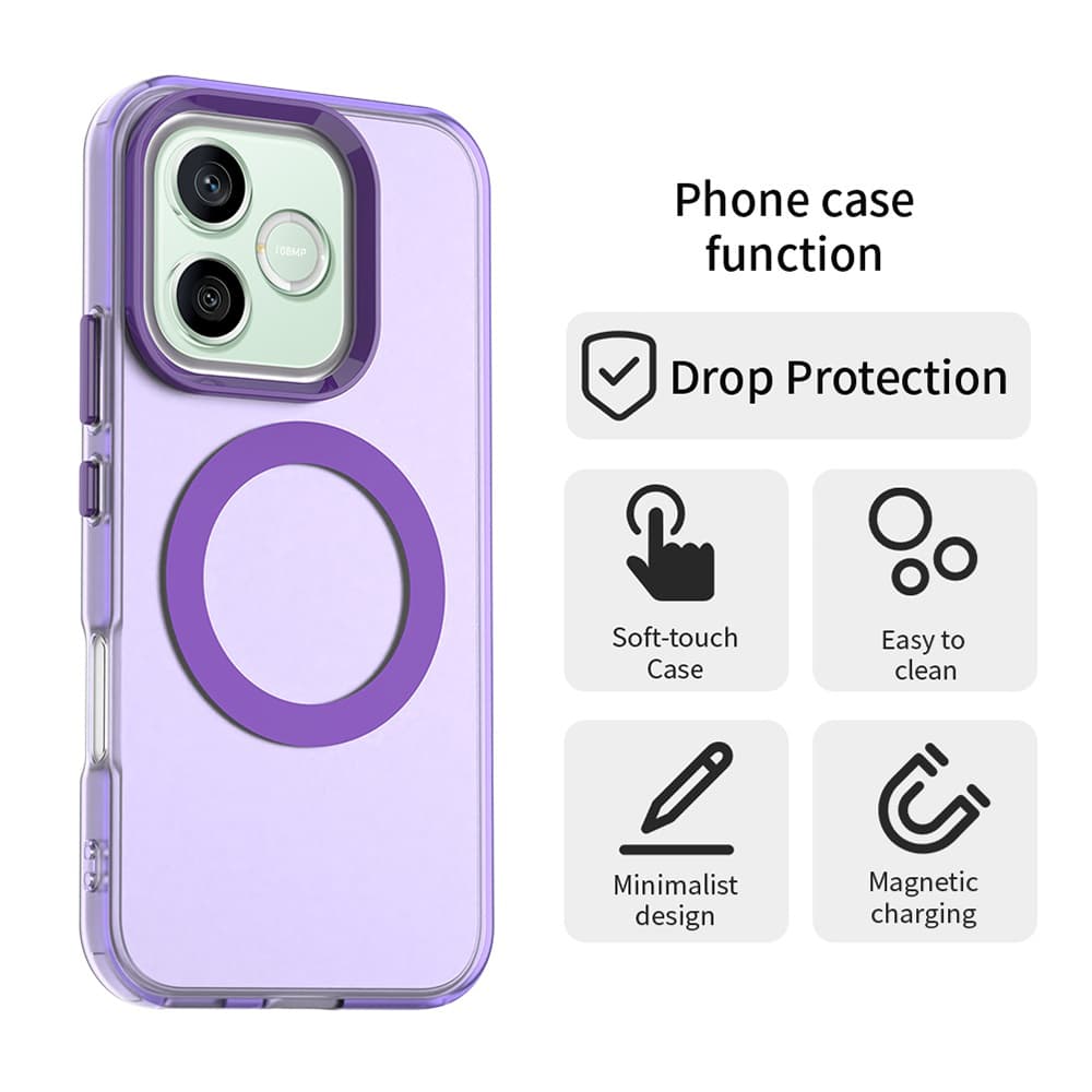 Kryt Techsuit CandyCase MagSafe pro Honor 600 / 600 Pro fialový - náhled 2