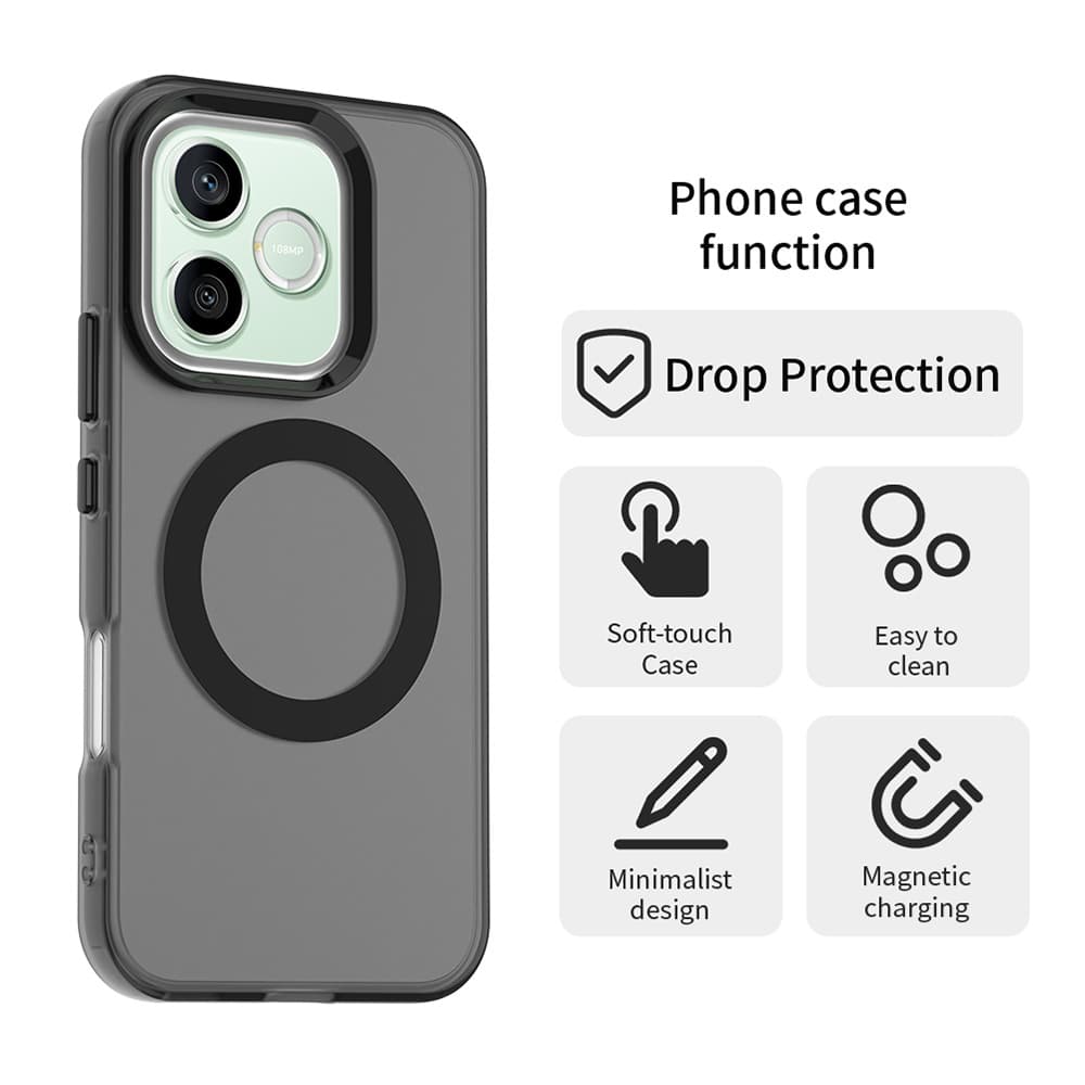 Kryt Techsuit CandyCase MagSafe pro Honor 600 / 600 Pro černý - náhled 2