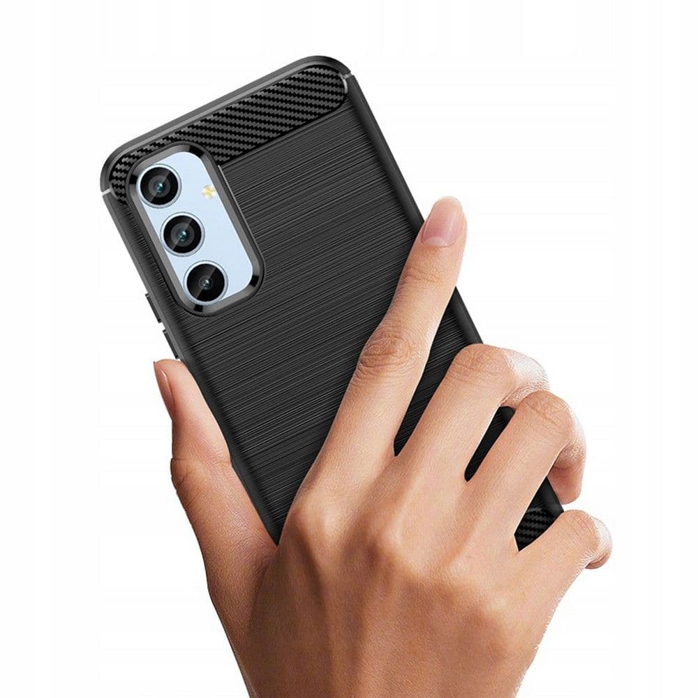 Techsuit Karbon Silikon Samsung Galaxy A34 5G Černý - náhled 2