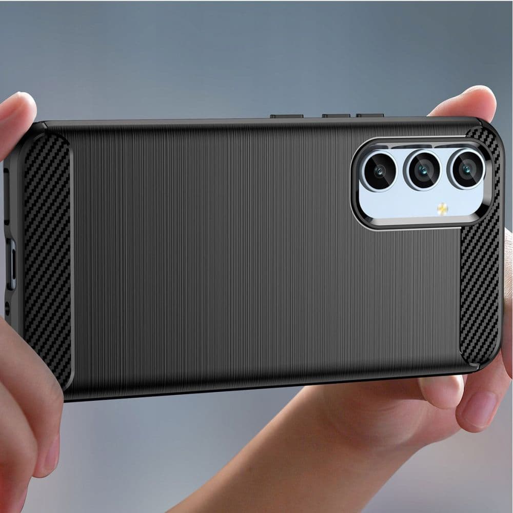 Techsuit Karbon Silikon Samsung Galaxy A54 Černý - náhled 2