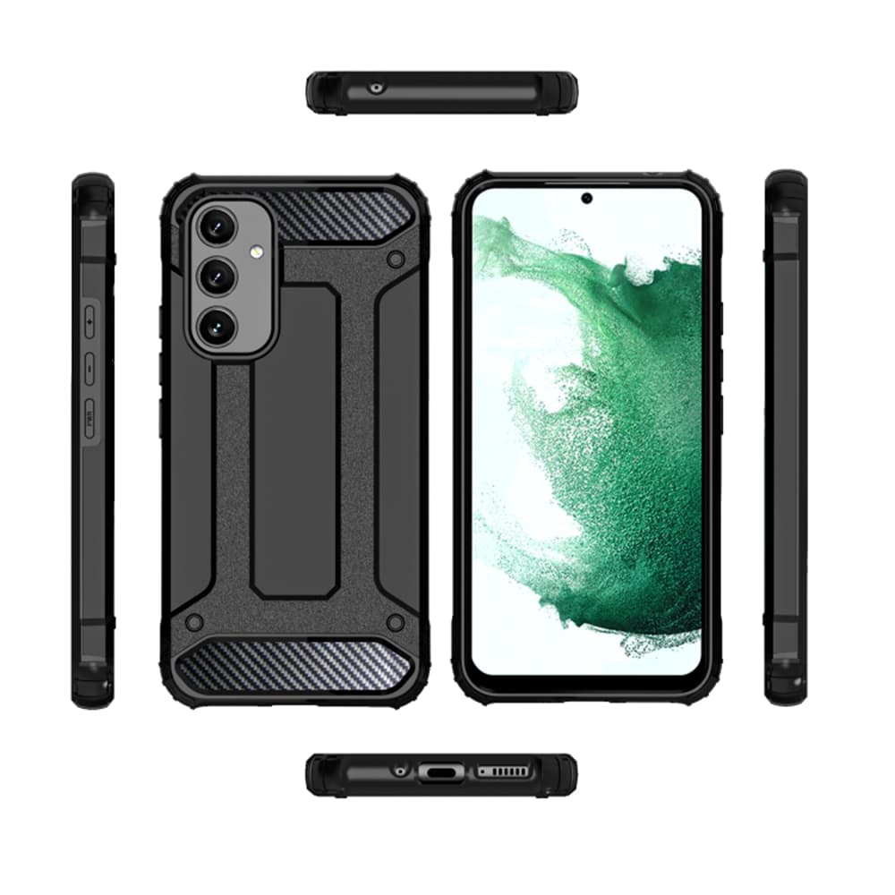 Techsuit Hybridní ochrana Samsung Galaxy A54 Černá - náhled 2