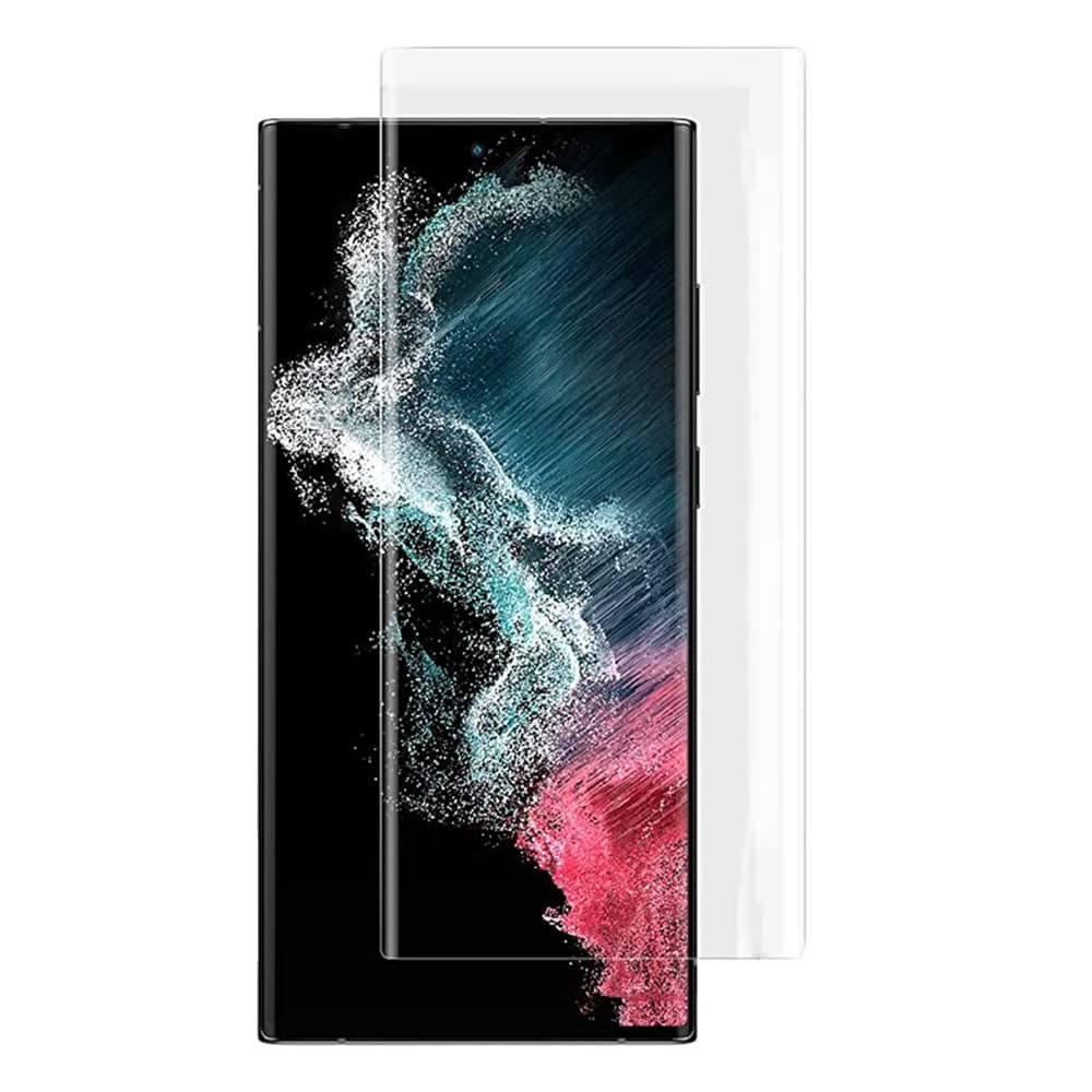 Lito 3D UV Sklo Samsung Galaxy S22 Ultra 5G Průhledné - náhled 2