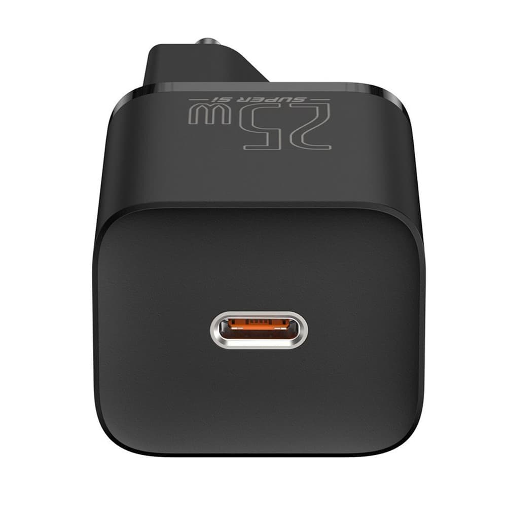 Baseus - nástěnná nabíječka Super Si (TZCCSUP-L01) - včetně kabelu typu C, USB-C, PD25W, 3A, 1m - černá - náhled 2