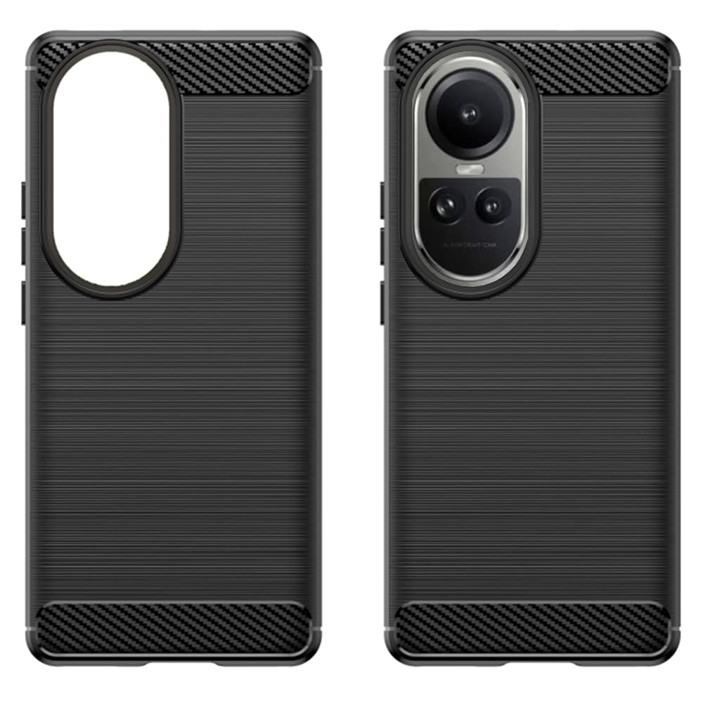 Techsuit Karbon Silikon Oppo Reno10 Reno10 Pro Černý - náhled 2