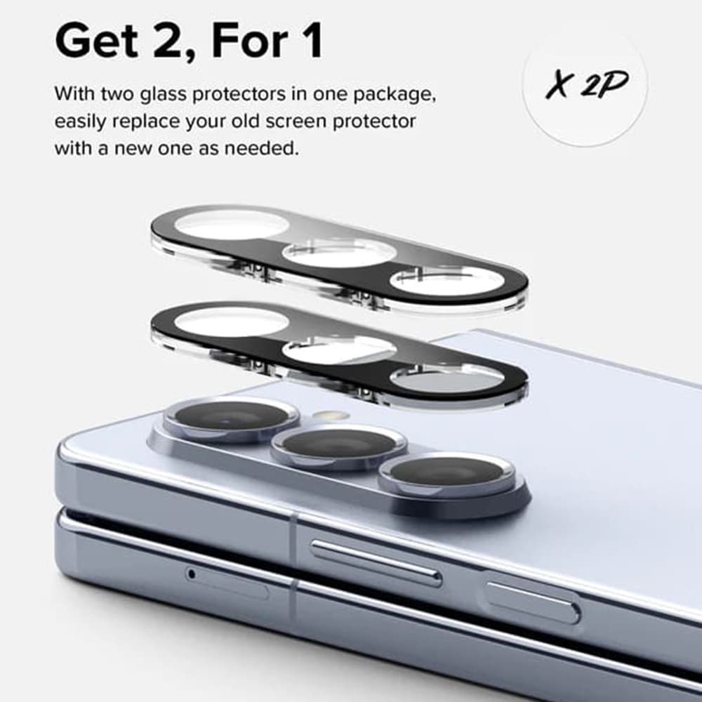Ringke Ochranné sklo na fotoaparát (2 ks) Samsung Galaxy Z Fold5 Černá - náhled 2