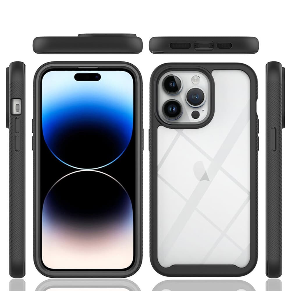 Techsuit Defense360 Pro Ochranné sklo iPhone 15 Pro Černá - náhled 2