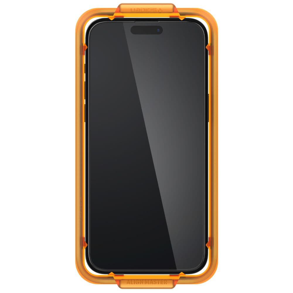 Spigen Glas.tR Align Master 2 balení iPhone 15 Pro Černá - náhled 2