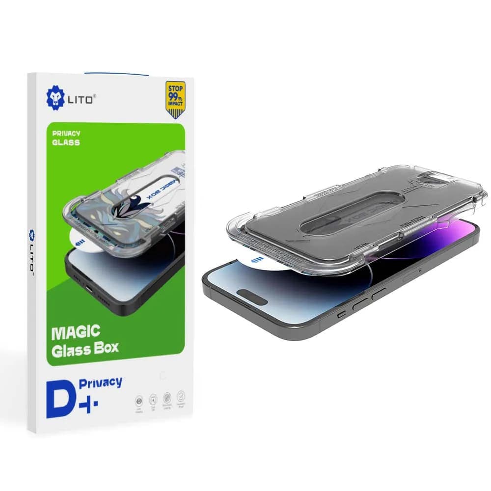 Lito Magic Glass Box D+ Tools iPhone 16 Privacy černé sklo - náhled 2