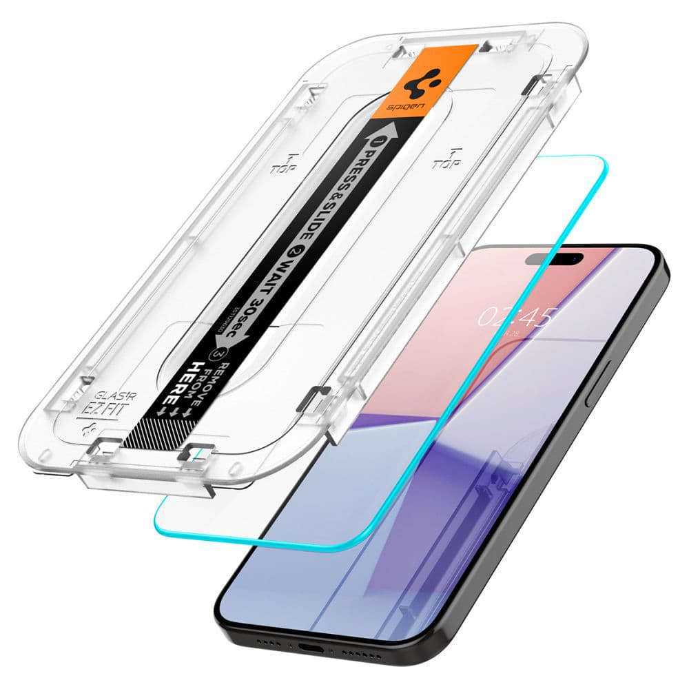 Spigen Glas.tR EZ-FIT iPhone 15 Pro Čiré - náhled 2