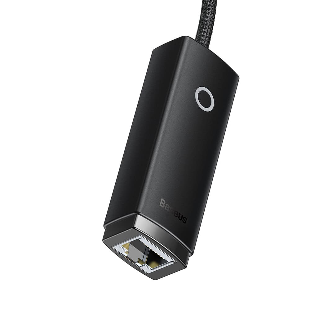 Baseus LAN adaptér WKQX000001 USB na RJ45 LAN 100Mbps černý - náhled 2