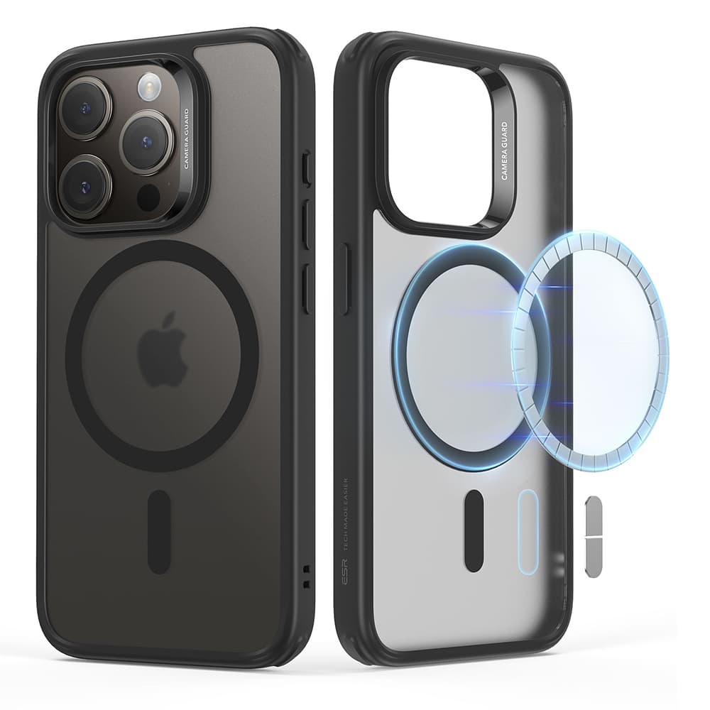 ESR Classic Hybrid HaloLock iPhone 15 Pro Matný Černý - náhled 2