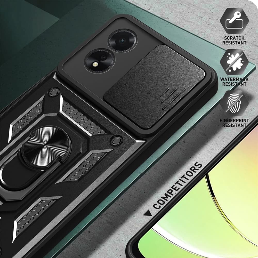 Techsuit CamShield Series Oppo A38 A18 Černý - náhled 2