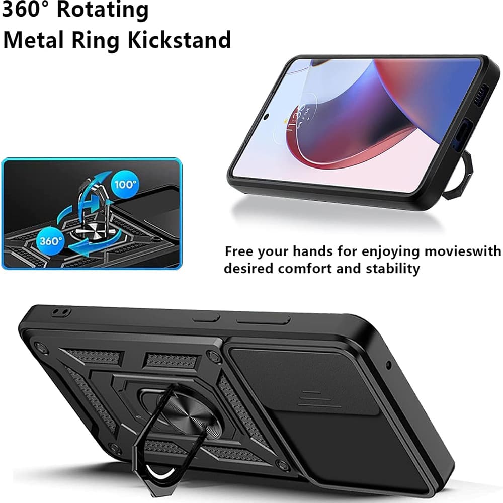 Techsuit CamShield řada Motorola Edge 30 Ultra černá - náhled 2