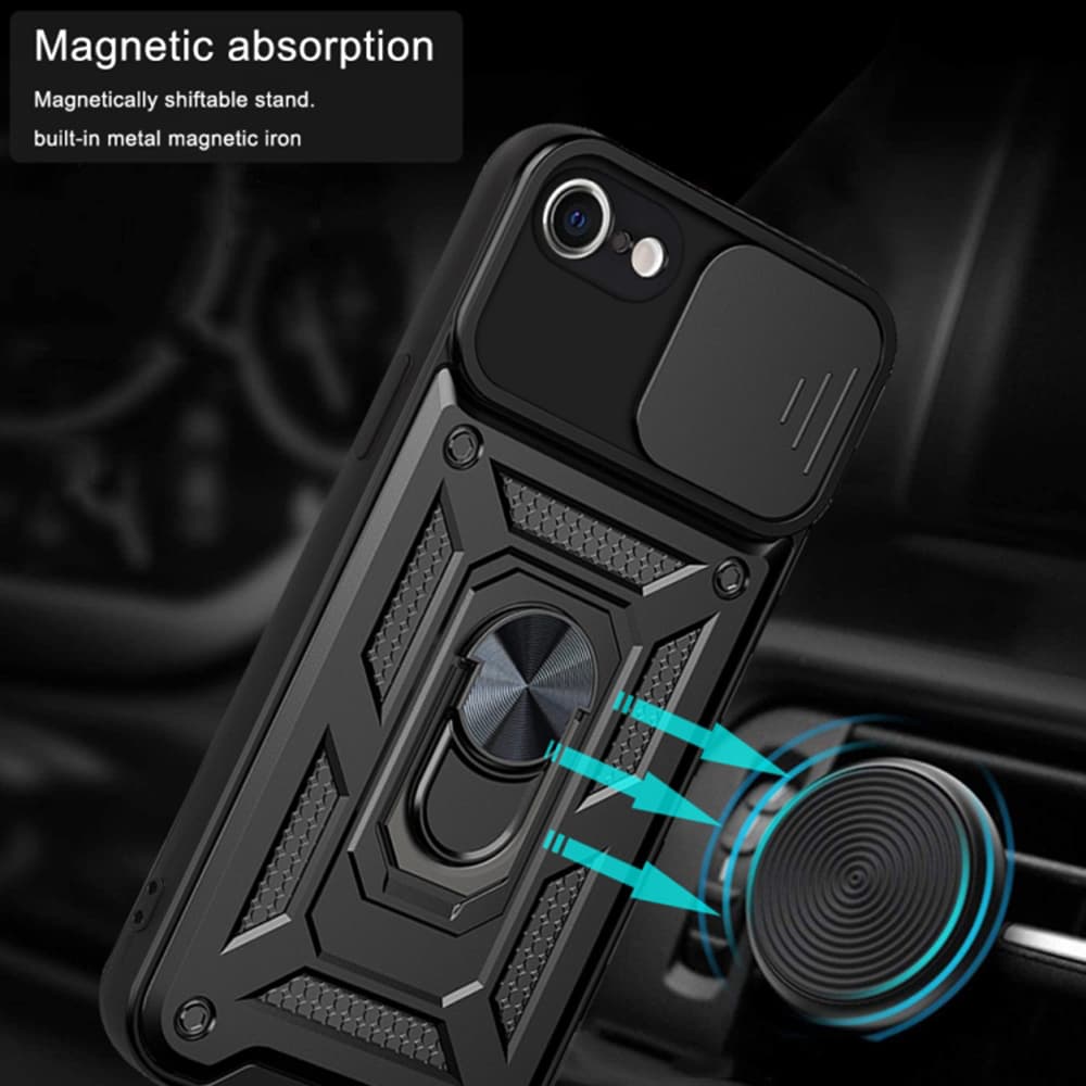 Techsuit Kryt CamShield iPhone 7 8 SE 2 2020 SE 3 2022 Černá - náhled 2