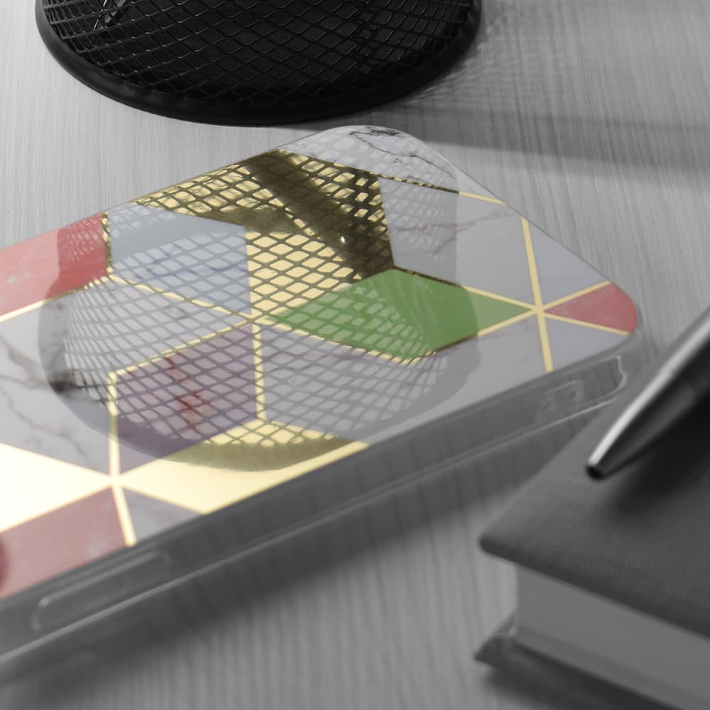 Techsuit Mramorová série Oppo A78 4G Fialový hex - náhled 2