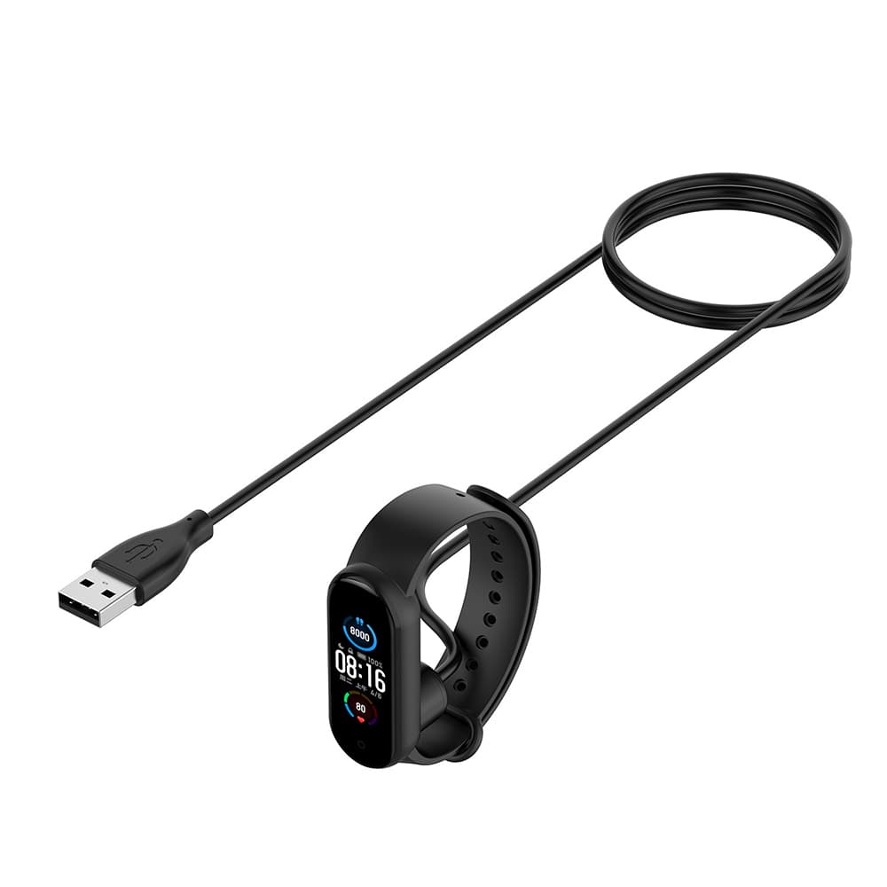 Techsuit Bezdrátový nabíjecí kabel TXC1 Xiaomi Mi Band 5 6 7 USB 3.5W 1m Black - náhled 2