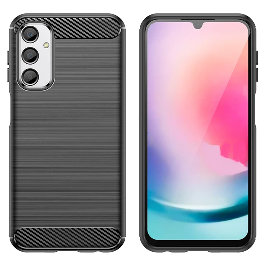 Techsuit Karbon Silikon Samsung Galaxy A15 4G A15 5G Černý - náhled 2