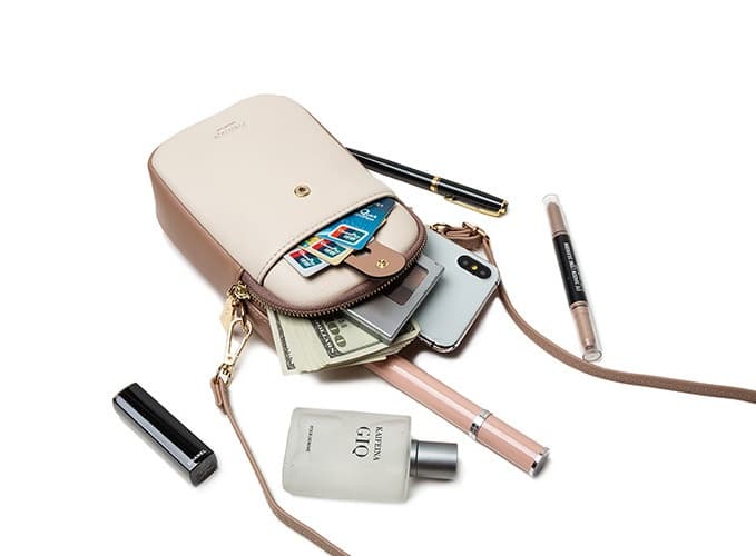 Kabelka TopQ Prettyzys na mobil s popruhem bílá 125788 - náhled 3
