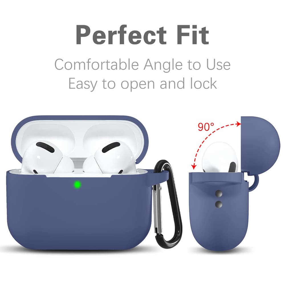 Techsuit Silikonové pouzdro AirPods Pro 1 2 Ultratenké Šedé - náhled 2