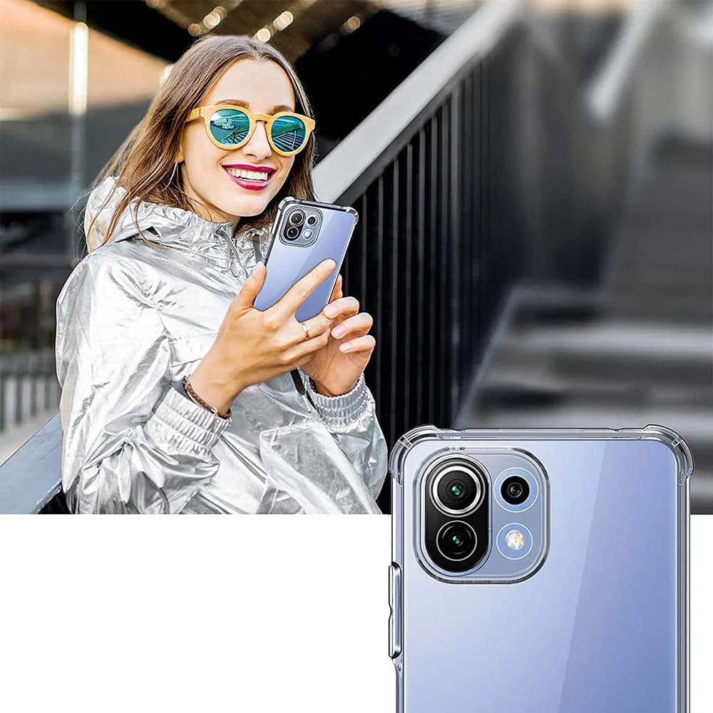 Techsuit Nárazuvzdorný Průhledný Silikon Xiaomi Mi 11 Lite 4G 5G NE - náhled 2