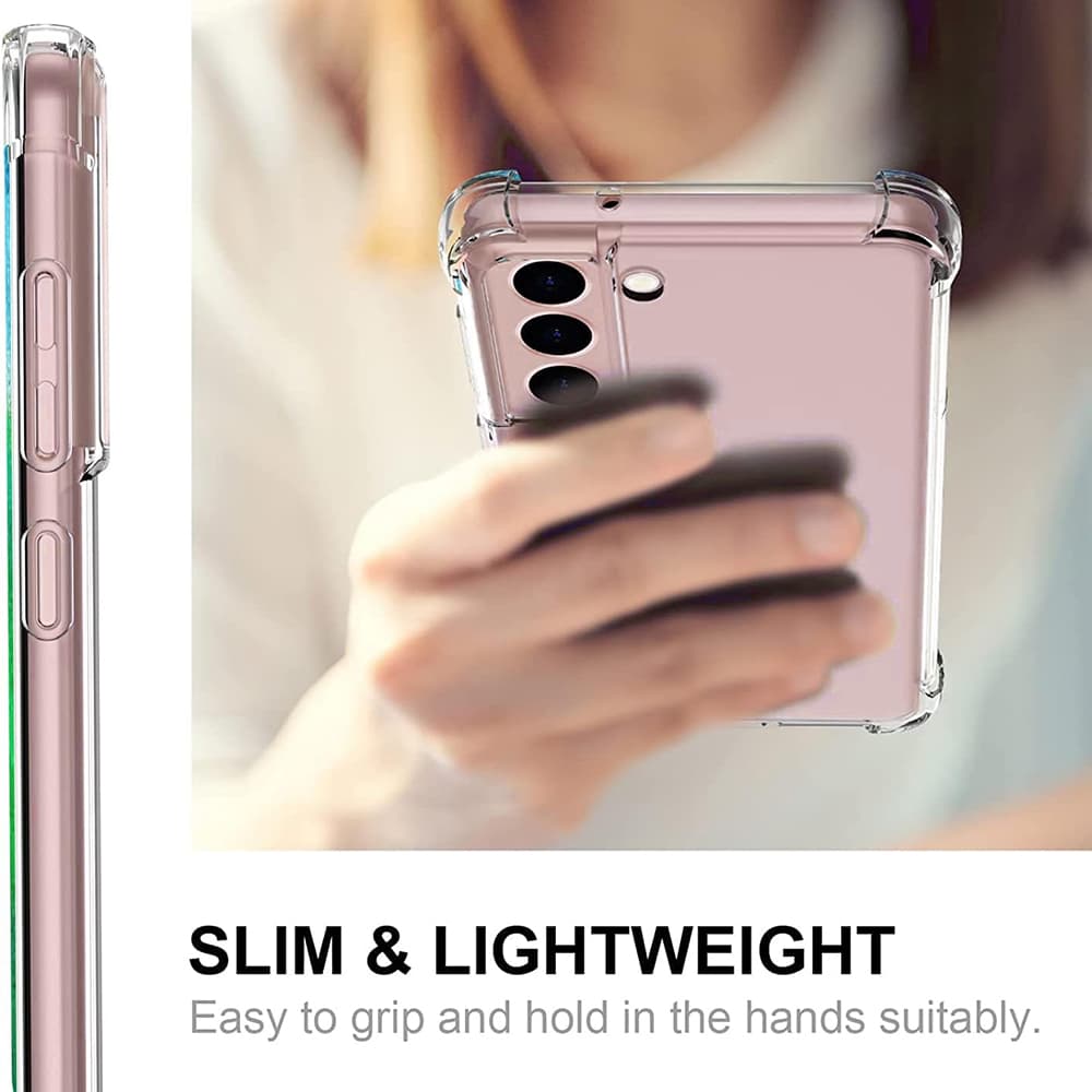 Techsuit Nárazuvzdorný Čirý Silikonový Samsung Galaxy S21 5G Clear - náhled 2