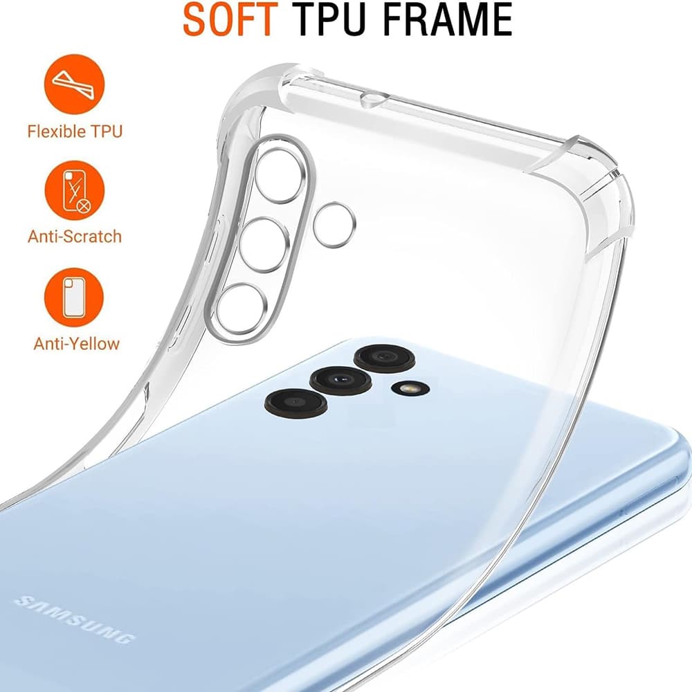 Techsuit Nárazuvzdorný Průhledný Silikon Samsung A13 5G A04S - náhled 2