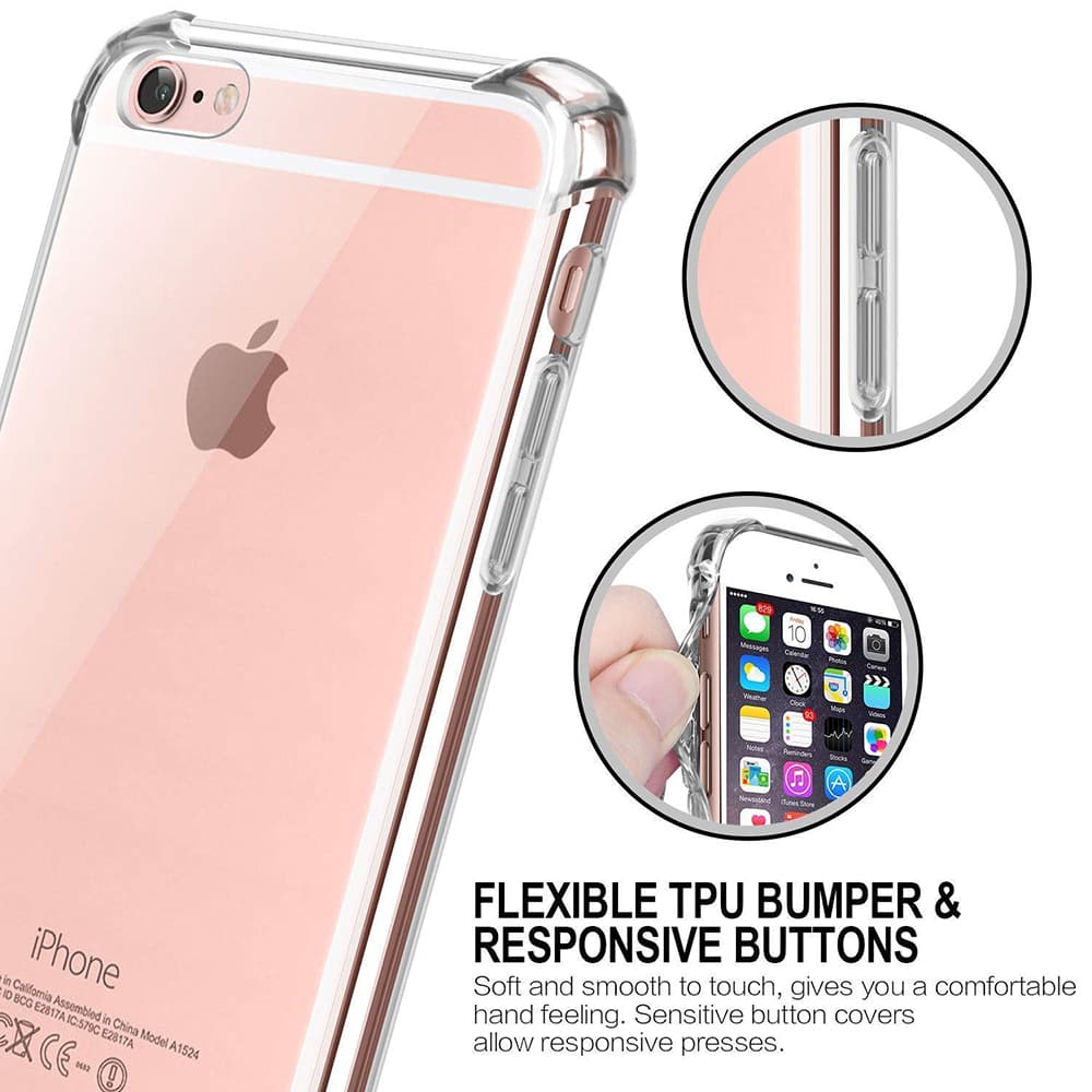 Techsuit Nárazuvzdorný Průhledný Silikon iPhone 5 5s SE - náhled 2