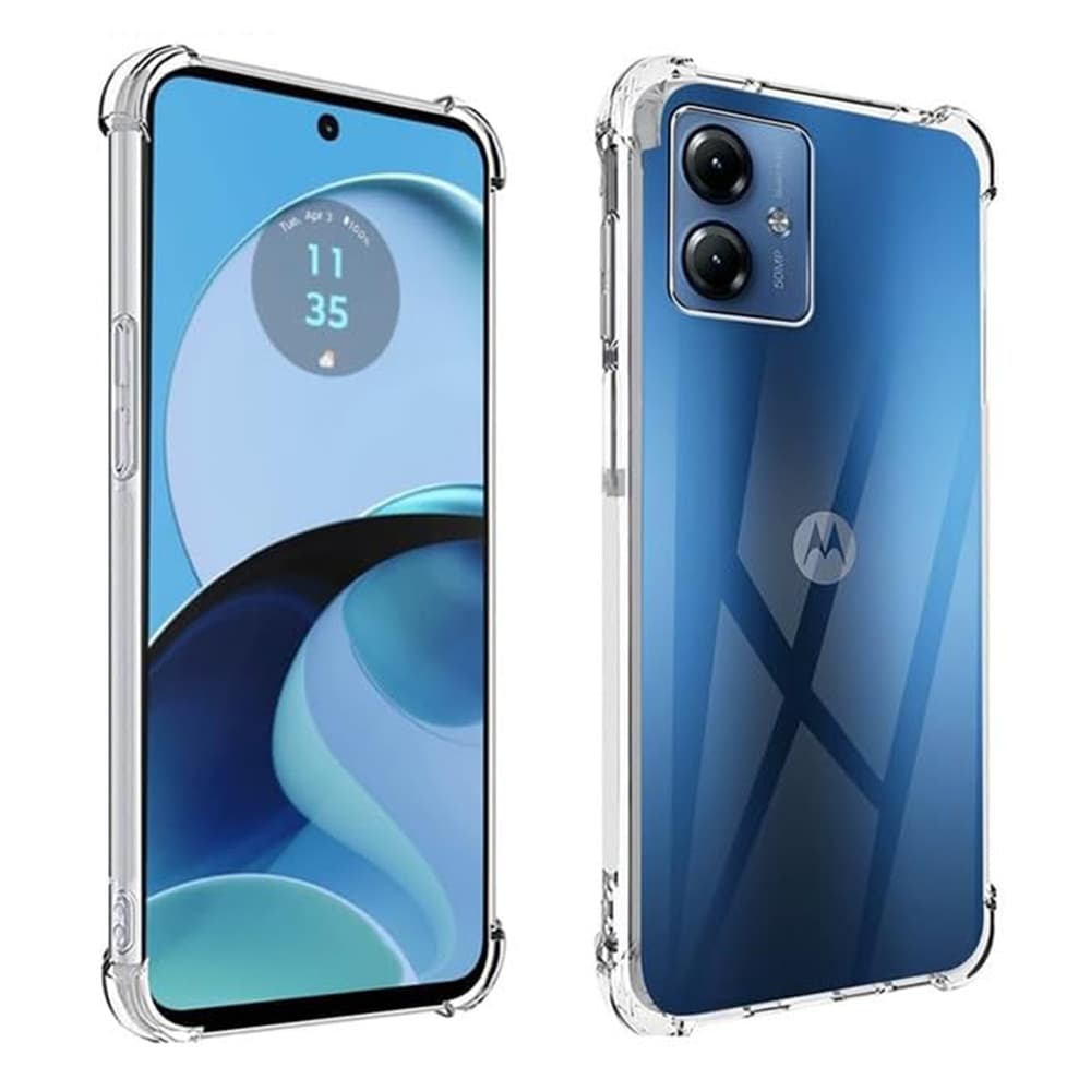 Techsuit Nárazuvzdorný Průhledný Silikon Motorola Moto G54 - náhled 2