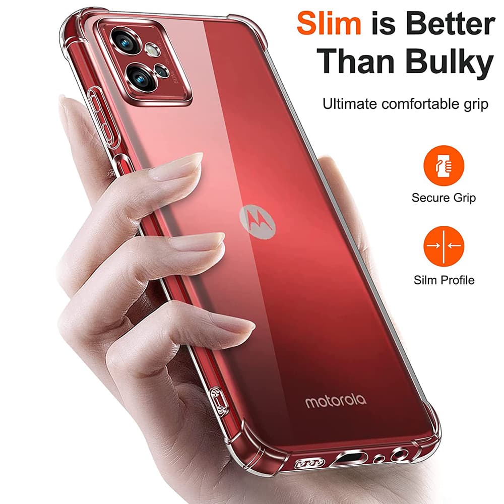 Techsuit Nárazuvzdorný Průhledný Silikon Motorola Moto G32 Clear - náhled 2