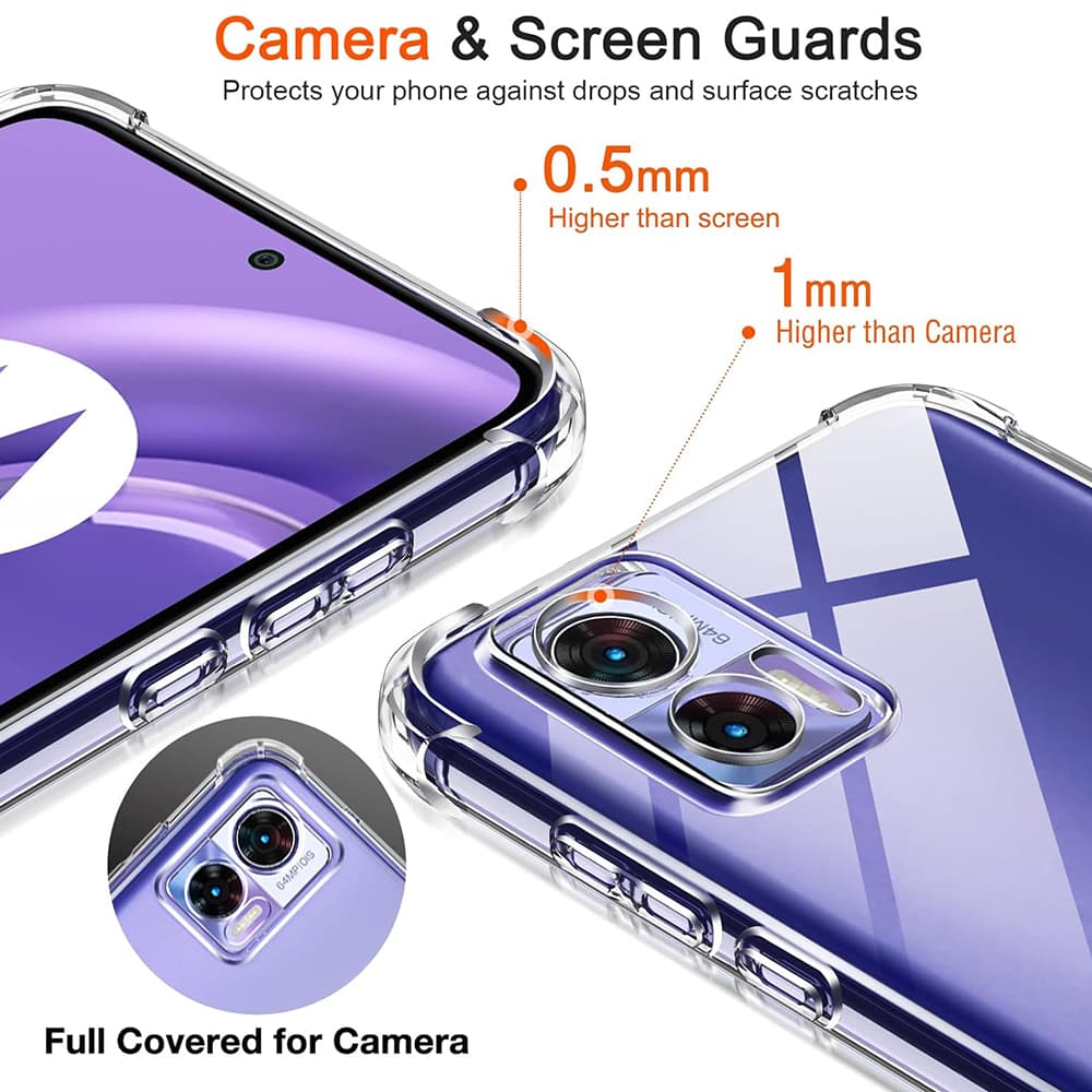 Techsuit Nárazuvzdorný Průhledný Silikon Motorola Edge 30 Neo - náhled 2