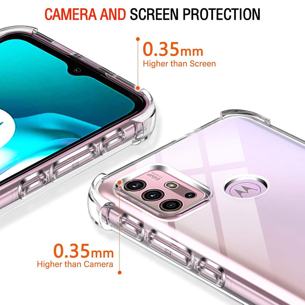 Techsuit Nárazuvzdorný Průhledný Silikon Motorola Moto G10 G20 G30 - náhled 2