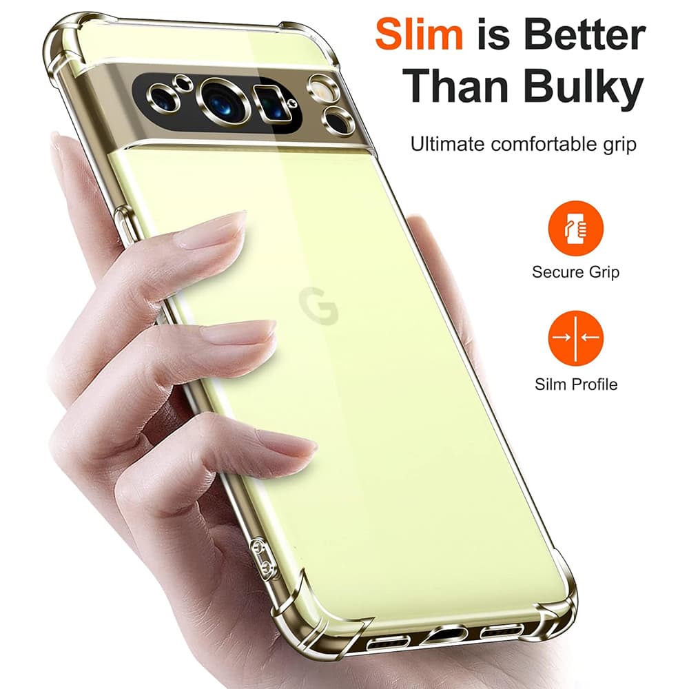 Techsuit Nárazuvzdorný Průhledný Silikon Google Pixel 8 Pro Clear - náhled 2