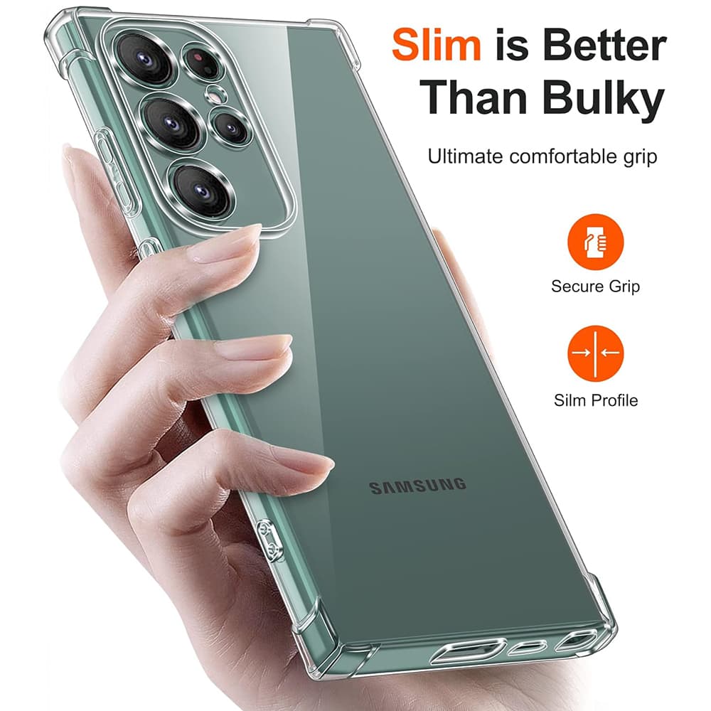 Techsuit Nárazuvzdorný Průhledný Samsung Galaxy S22 Ultra 5G - náhled 2