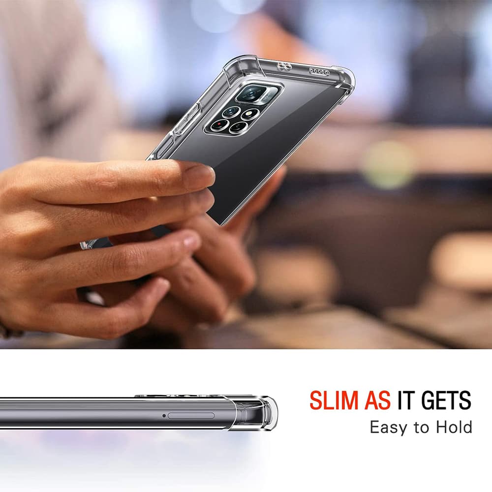Techsuit Nárazuvzdorný silikon Xiaomi Redmi Note 11 Note 11S Průhledný - náhled 2