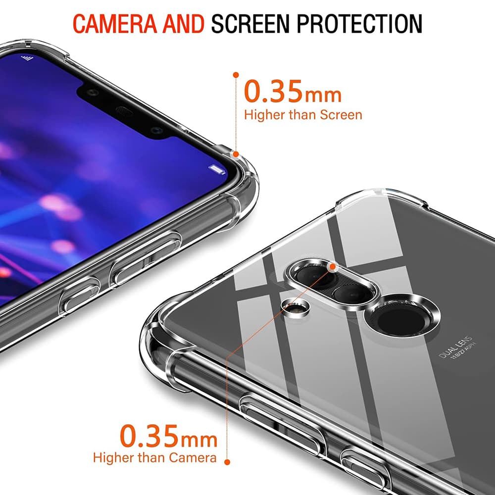 Techsuit Nárazuvzdorný Průhledný Silikon Huawei Mate 20 Lite Clear - náhled 2