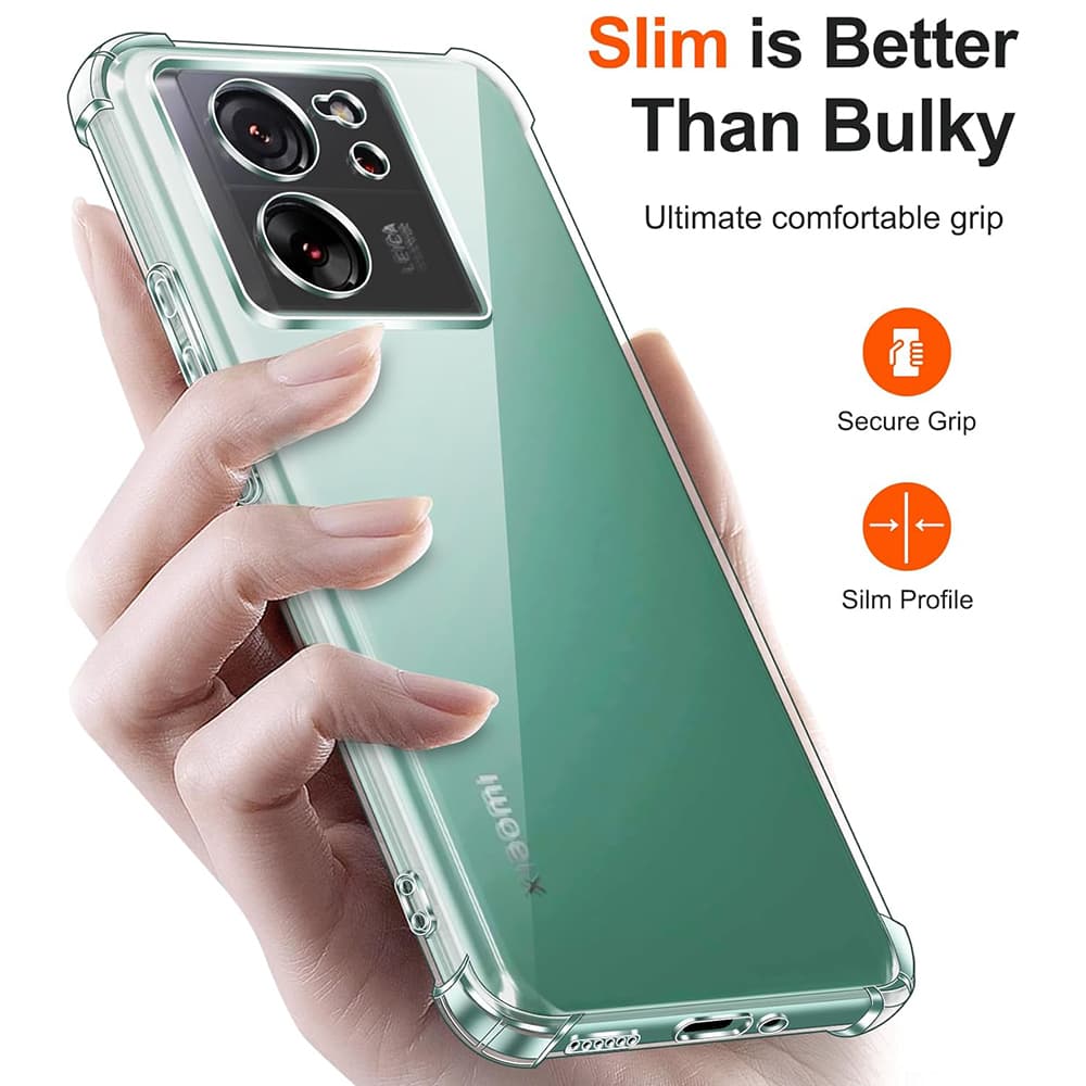 Techsuit Nárazuvzdorný Průhledný Silikon Xiaomi 13T 13T Pro - náhled 2