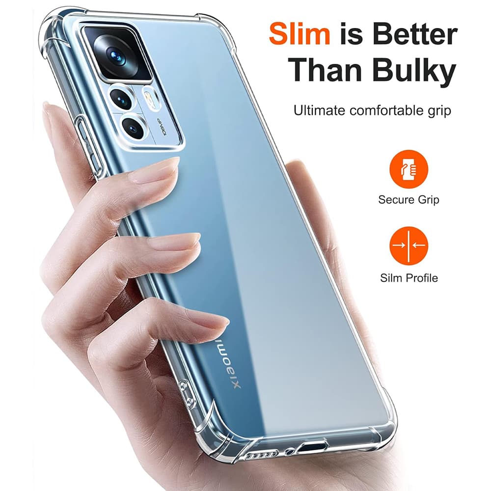 Techsuit Nárazuvzdorný Čirý Silikon Xiaomi 12T 12T Pro Clear - náhled 2