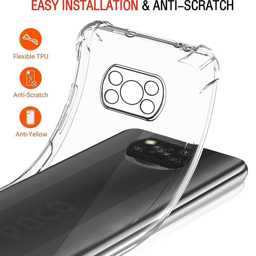 Techsuit Nárazuvzdorný silikonový kryt Xiaomi Poco X3 Pro NFC - náhled 2