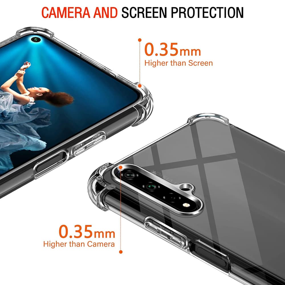 Techsuit Nárazuvzdorný Kryt Huawei Nova 5T Honor 20 Průhledný - náhled 2