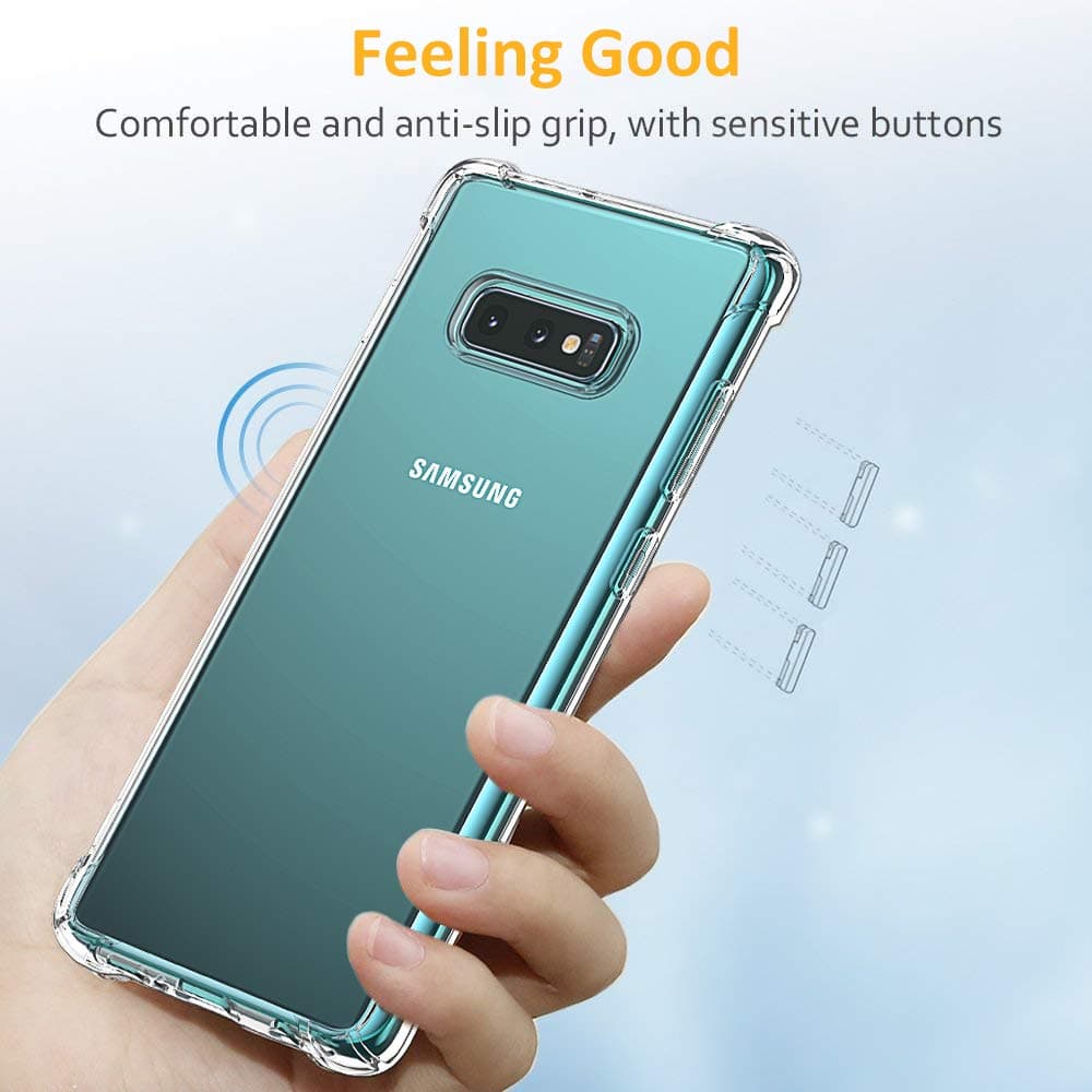 Techsuit Nárazuvzdorný Průhledný Silikon Samsung Galaxy S10e Clear - náhled 2
