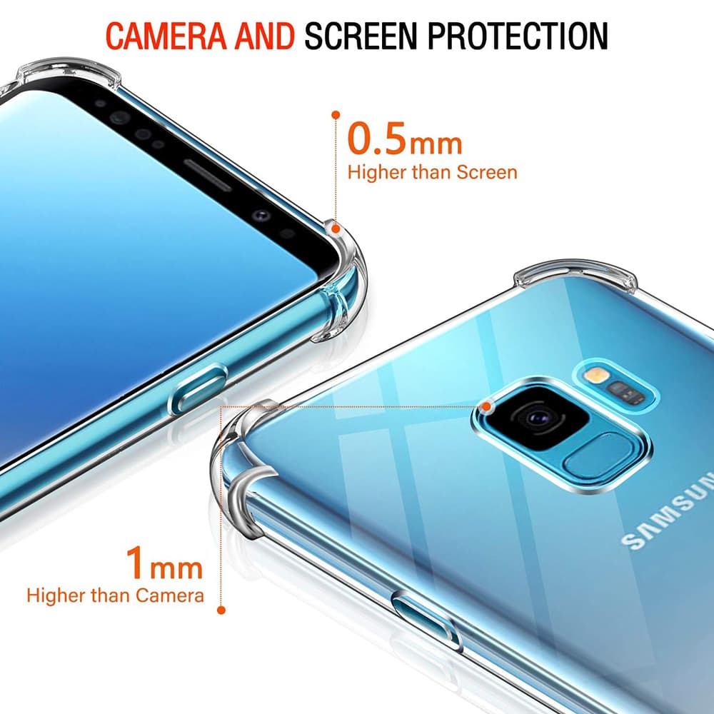Techsuit Nárazuvzdorný Průhledný Silikon Samsung Galaxy S9 Clear - náhled 2