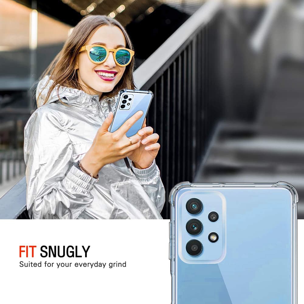 Techsuit Ochranný průhledný silikon Samsung Galaxy A32 4G - náhled 2