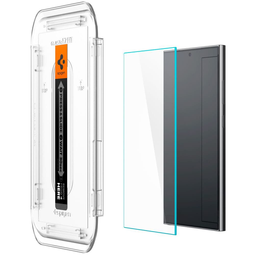Spigen Glas.tR EZ-FIT 2 kusy Samsung Galaxy S24 Ultra Čiré - náhled 2