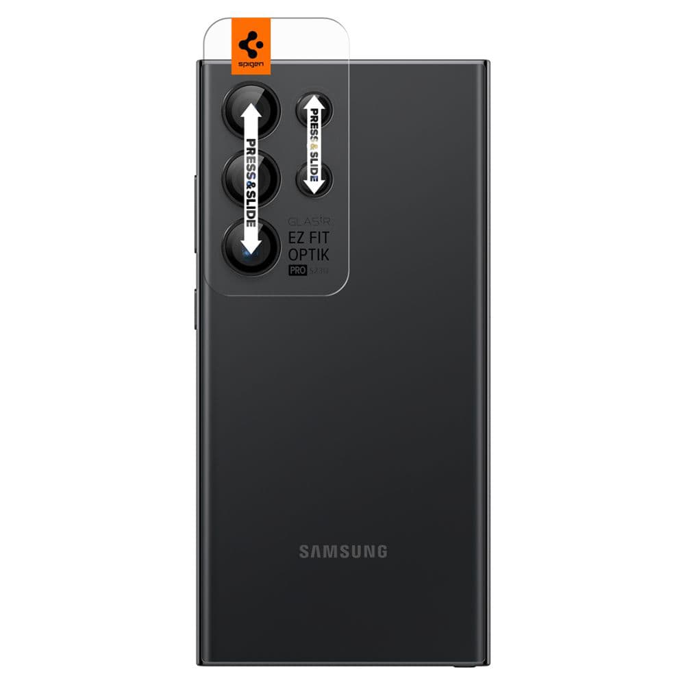 Spigen Optik.tR EZ Fit Pro Sklo kamery Samsung S24 Ultra Černá 2ks - náhled 2