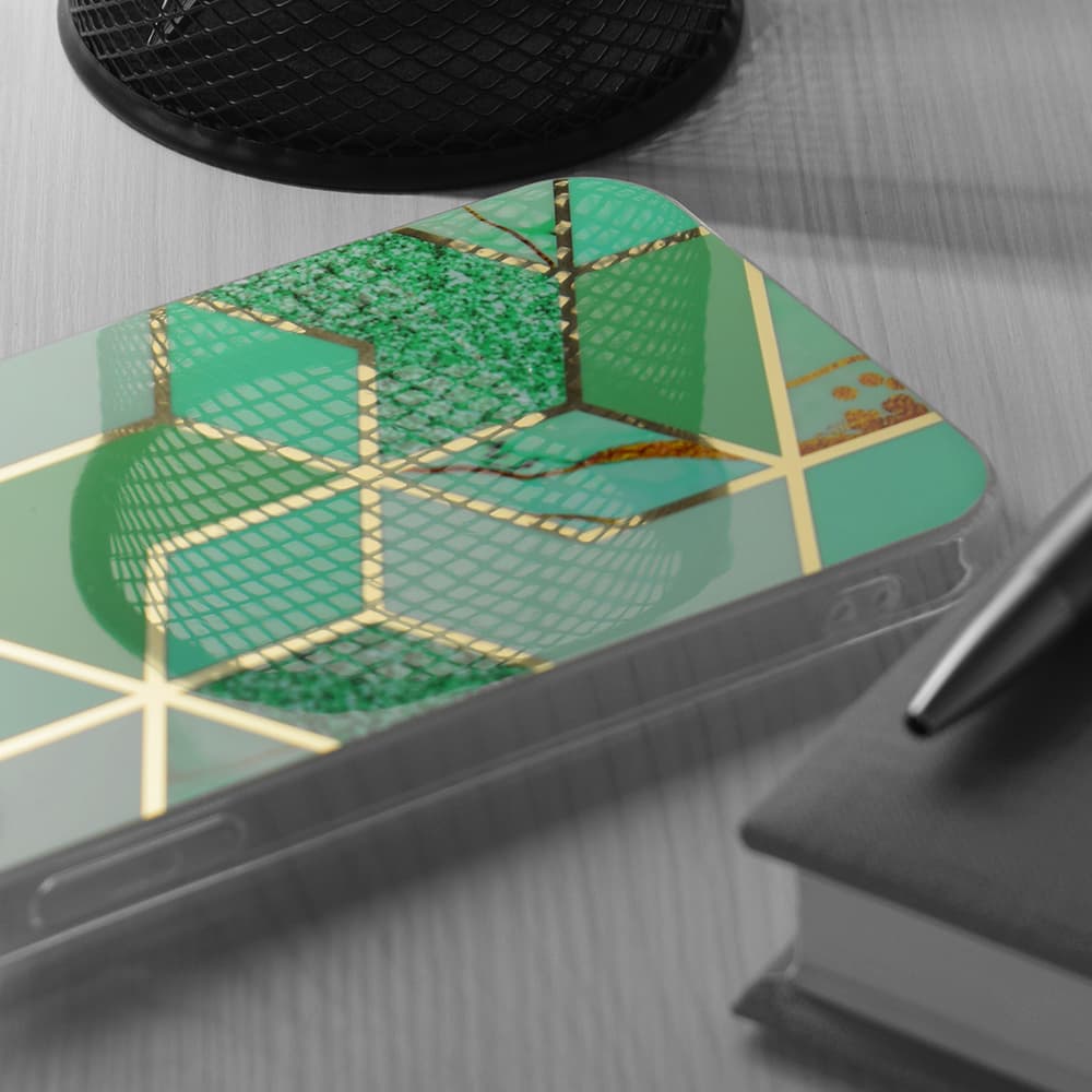 Techsuit Mramorová série Xiaomi Redmi Note 13 4G Zelený hex - náhled 2