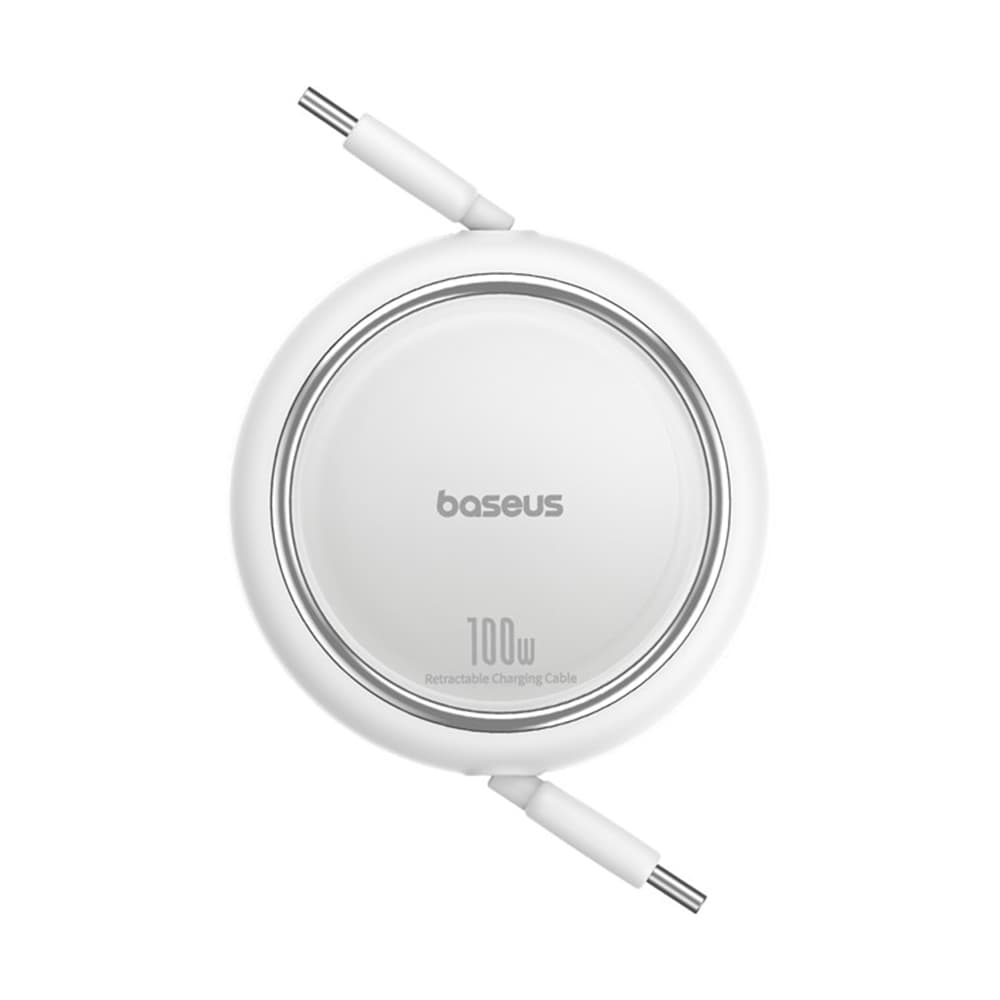 Baseus Free2Draw Mini Typ-C 100W 1m výsuvný Měsíční bílá - náhled 2
